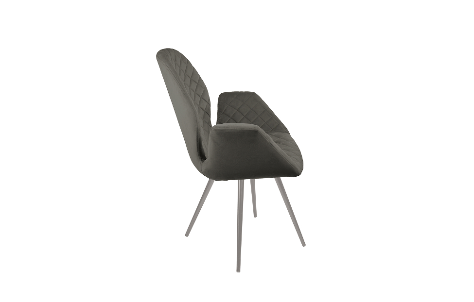 Необработанные товары - изображение №5 "Стул-кресло Сохо поворотный антрацит / опоры серые"  на www.Angstrem-mebel.ru